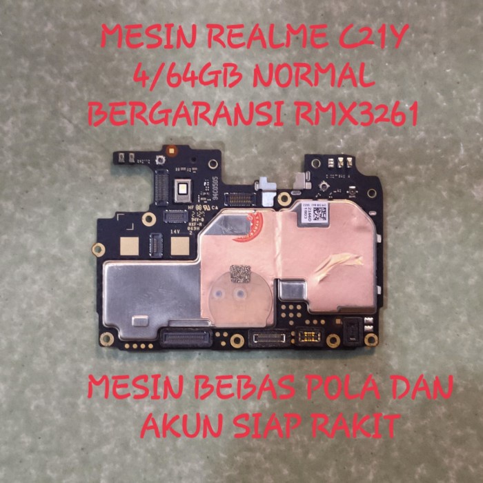 MESIN REALME C21Y NORMAL 4/64GB mesin realme c21y normal rmx3263