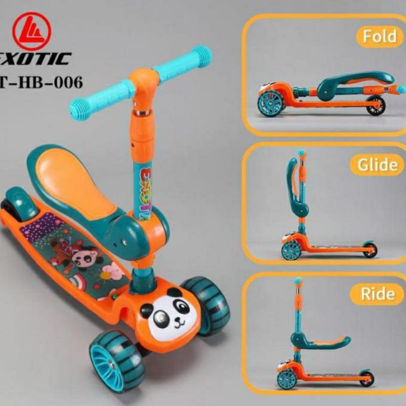 Jual Skuter 2 In 1 Exotic Scooter Anak Exotic ET HB 006 Ada Musik Dan ...