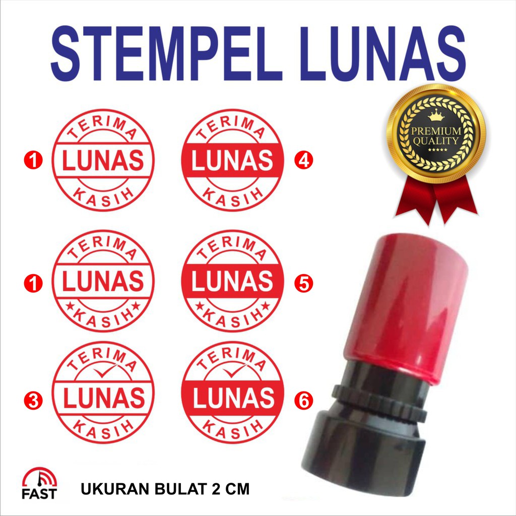 

Stampel Otomatis LUNAS Bulat