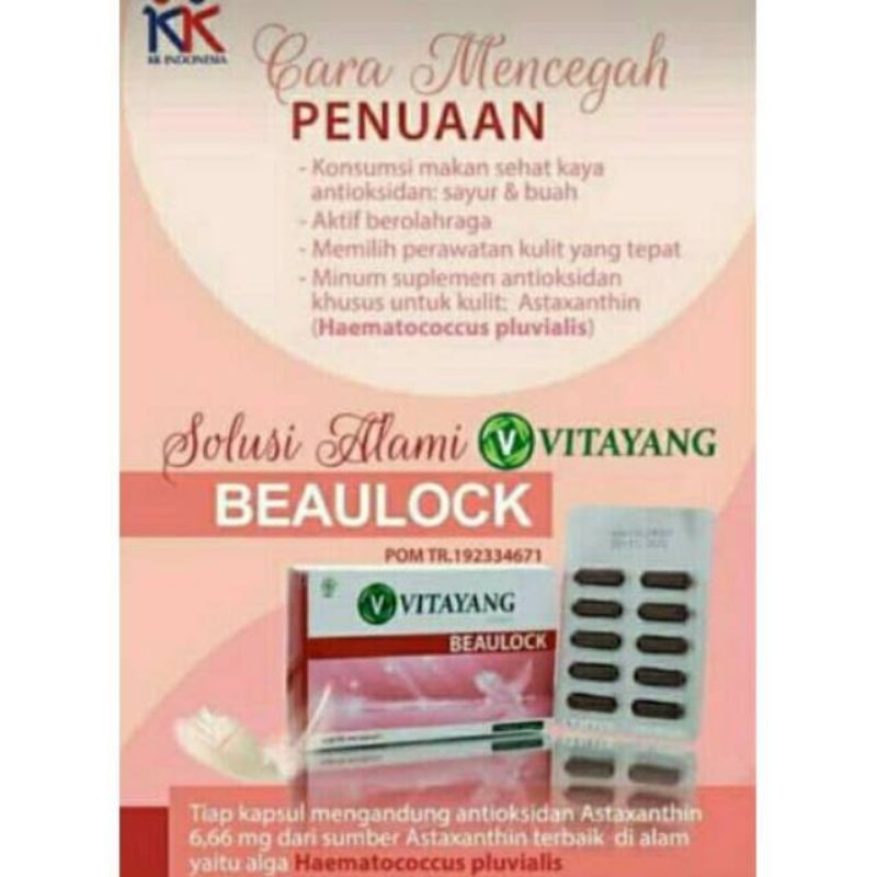 Sale, Vitayang Beaulock KK Indonesia Original