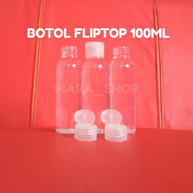 BOTOL FLIPTOP 100ML - BOTOL TONER - BOTOL LOTION - BOTOL PLASTIK 100CC