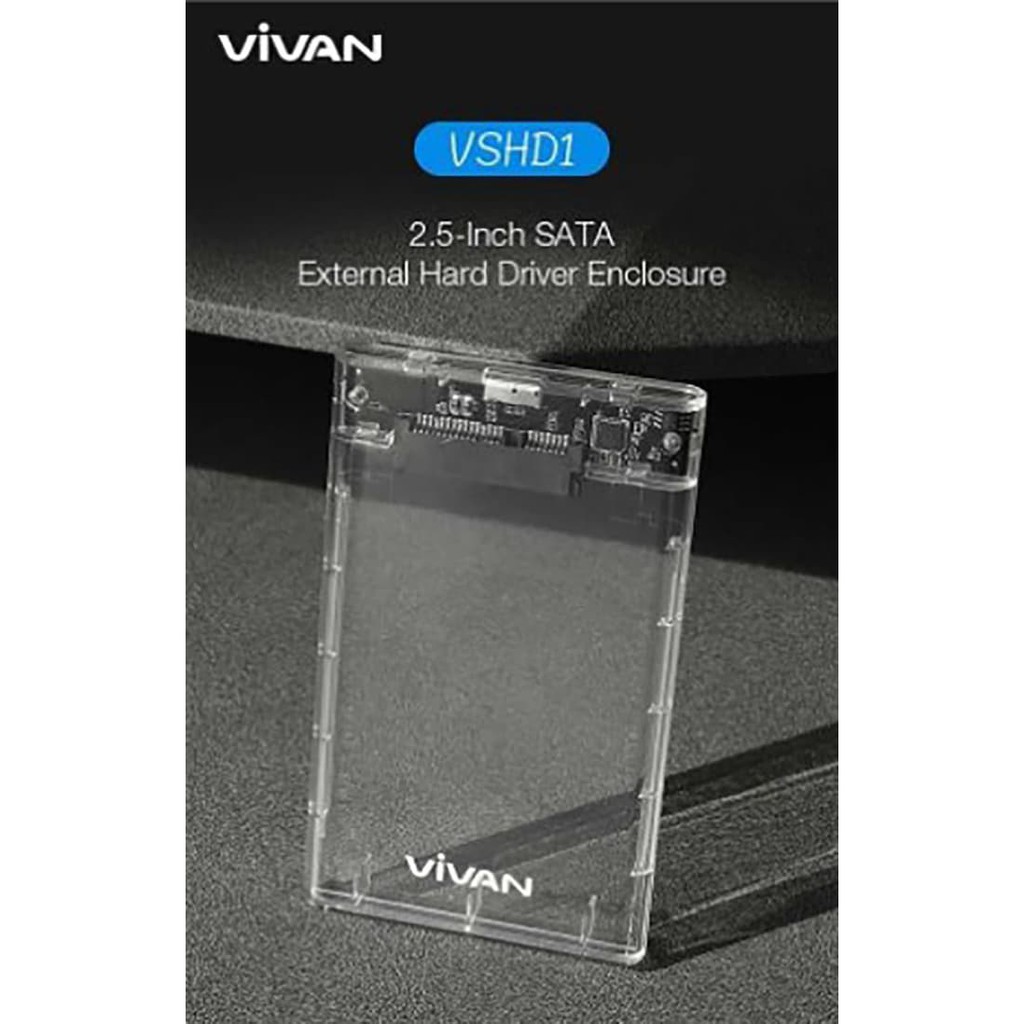 Casing SSD Casing External HD HDD Harddisk USB 3.0 2,5&quot; VIVAN VSHD1 ORIGINAL