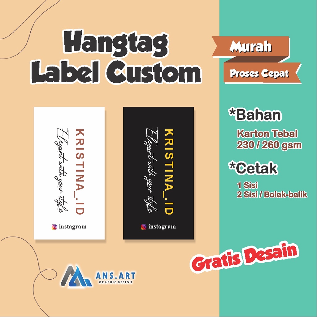 

HANGTAG Uk. 6x9 CUSTOM || HANDTAG MURAH || HANG TAG LABEL HANGTAG BAJU HAND TAG LABEL JILBAB