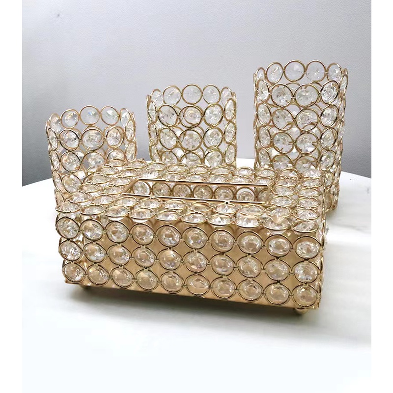 Kotak Brush / Tempat Kuas Makeup Kristal / Brush Holder Crystal / Tempat Pena - 08