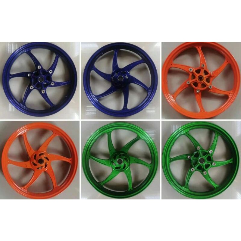 VELG RECING MEREK VND SIX STAR NINJA RR UK 215/300 RING 17 WARNA BIRU