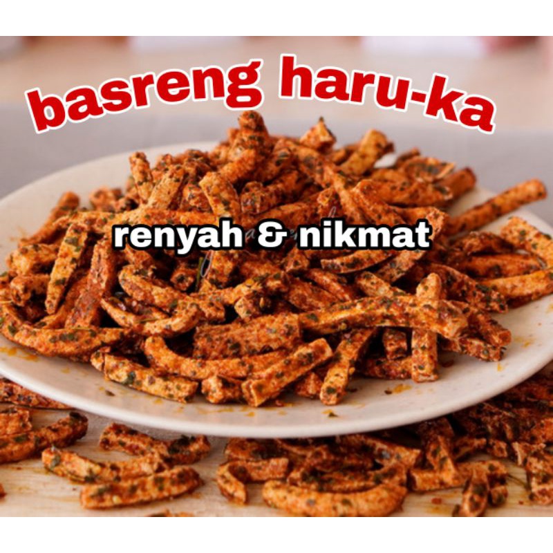 

basreng baso goreng super pedas daun jeruk bumbu basah 250 gram haruka