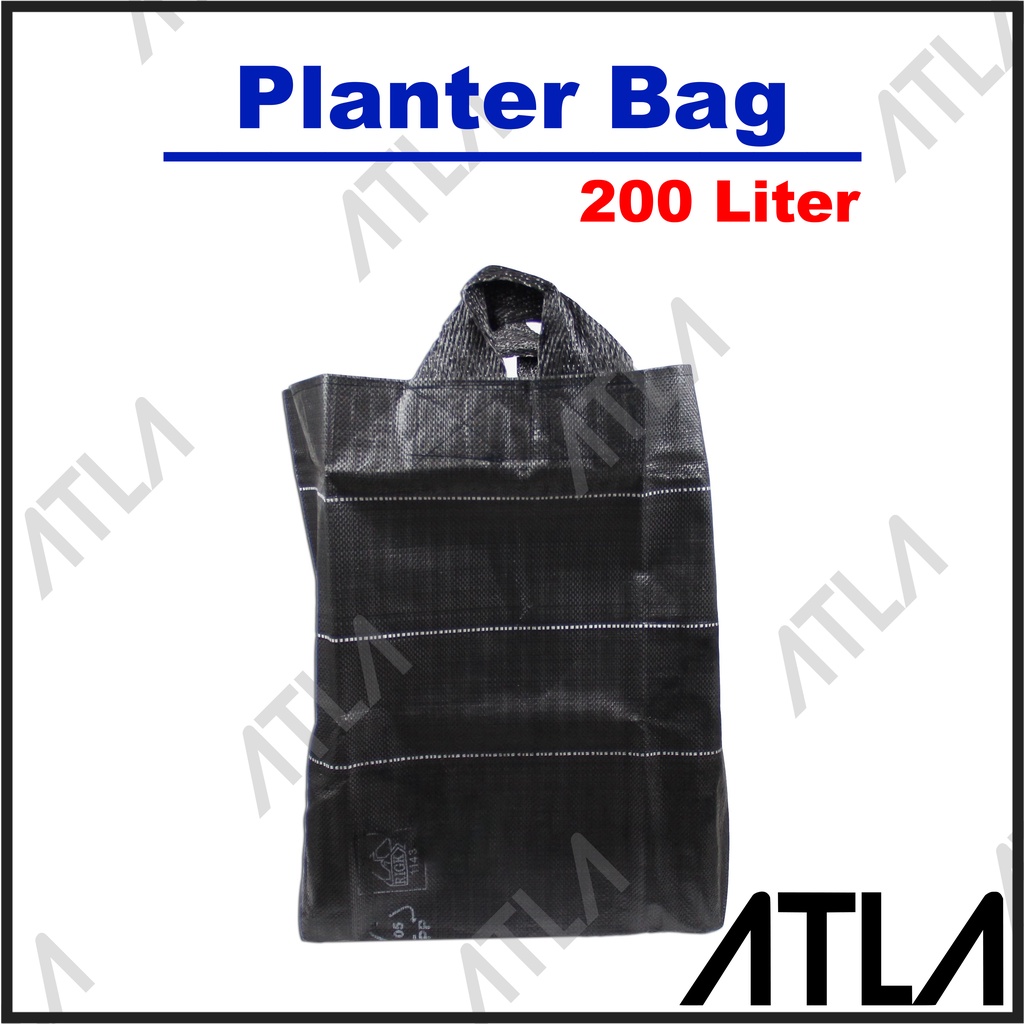 Planter Bag 200 Liter Pot Kantong Terpal Benih Tanaman Hitam KP021