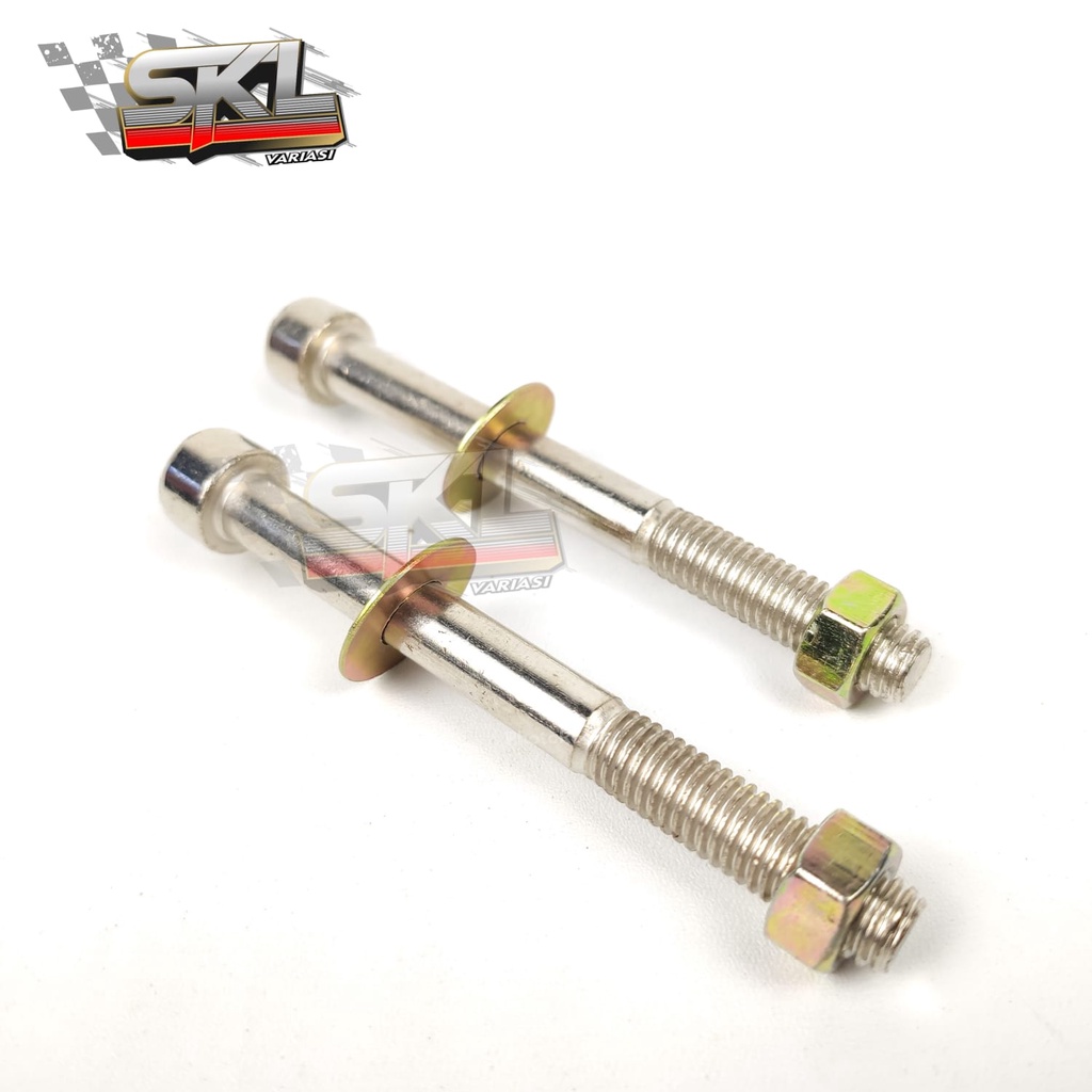 Baut Panjang untuk Custom Satria pake Reser Fino atau Reser CNC Baud-Bolt L-L6 M8x80-8x80-M 8 x 80 Kunci-K 6 P-Pitch 1.25