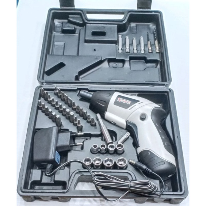 X-POWER CORDLESS SCREWDRIVER Obeng Baterai Cas / Bor Tangan Mini Multifungsi Kerajinan Tangan