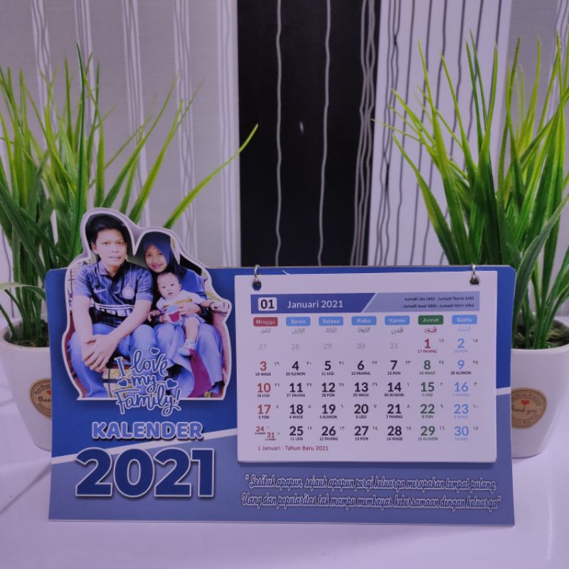 

KALENDER MEJA/DUDUK 2021 CUSTOM FOTO/LOGO COMPANY