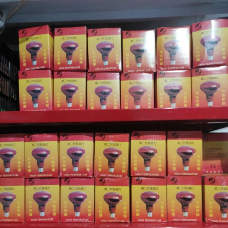 LAMPU INFRARED | Lampu Inframerah Pemanas Penghangat Anakan Ternak Pedet Sapi Cempe Kambing Domba Ayam Bebek | Apoternak