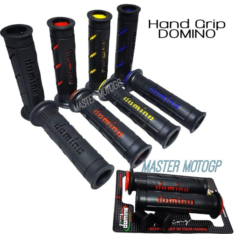 handfat Domino Qualitas karet halus Grip pegangan sepeda motor DOMINO handgrip karet Garis DOMINO