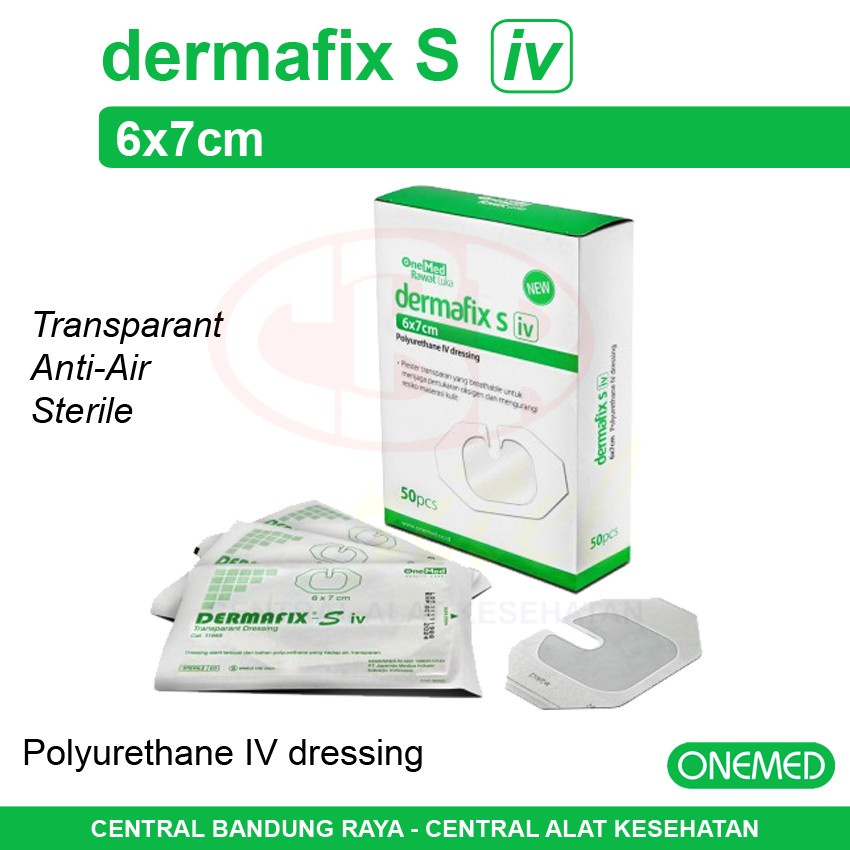 ONEMED DERMAFIX S IV 6x7 | Plester Infus Anti Air | 1 Pcs
