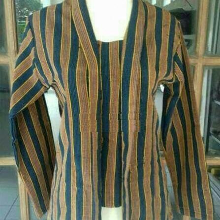 Promo Kebaya Lurik Wanita / Baju Adat Jawa / Tenun Khas Solo Jogja