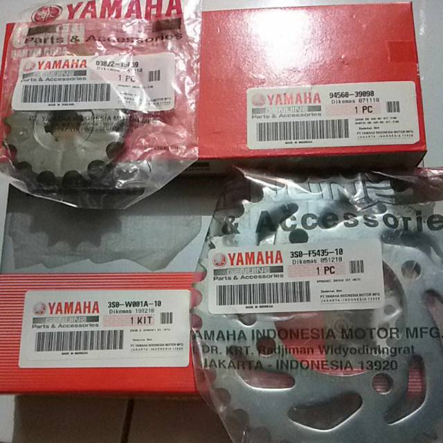 Gir Set Rantai Roda Kit Yamaha Vega R New 3S0 W001A 10