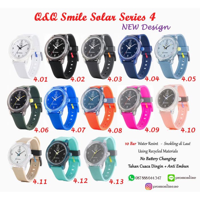 Jam Q&Q Smile Solar New Series 4 (LImited Collection)