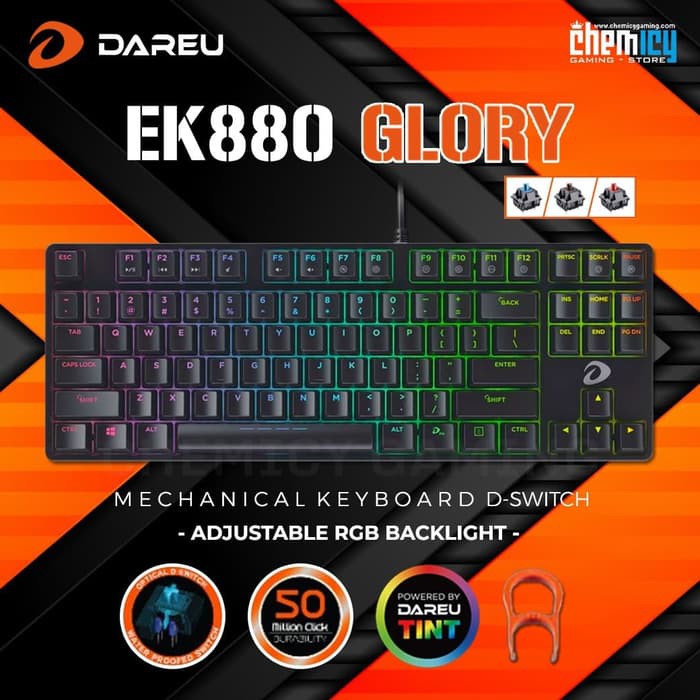 Dareu EK880 Glory TKL RGB D-Switch Mechanical Gaming Keyboard