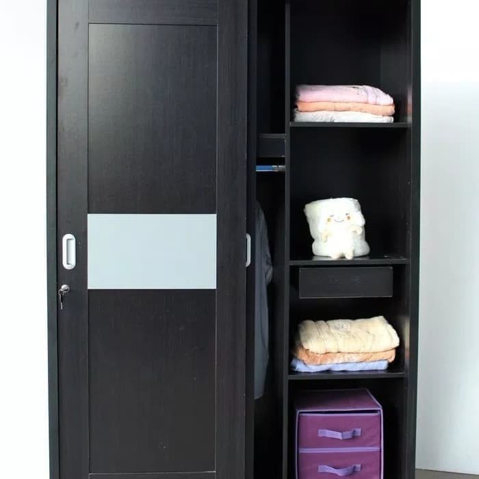 Lemari 2 pintu sliding knockdown
