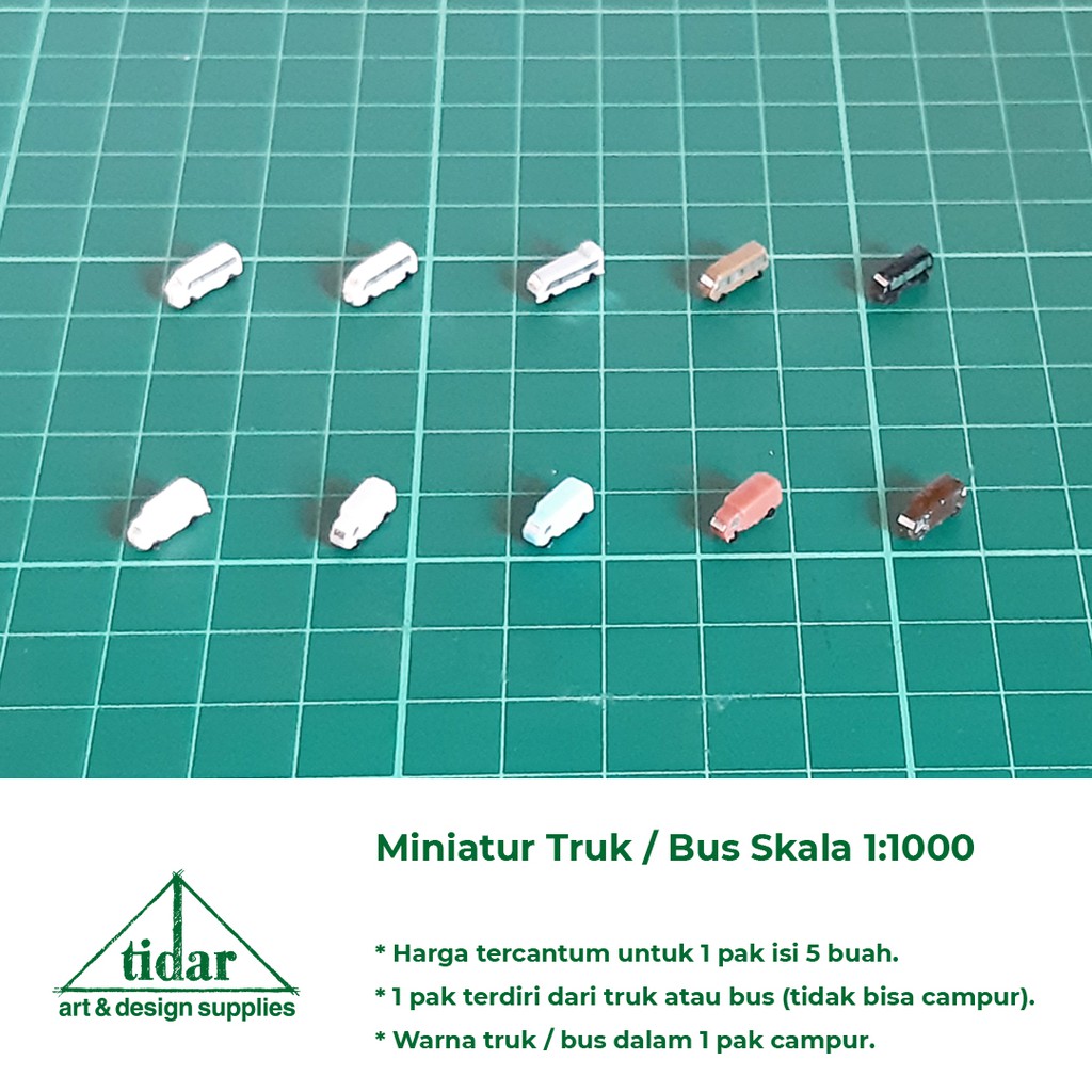 MH - Miniatur Mobil Box / Maket Bus / Bis / Truck / Truk Skala 1:1000