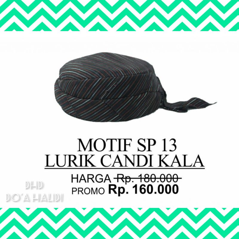 PECI BATIK JOGOKARIYAN - PECI BATIK - PECI JOGOKARIYAN - PECI - KOPIAH -  SONGKOK  - UDENG