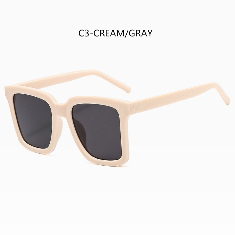 fashion Korean square male and female sunglasses metal hinge