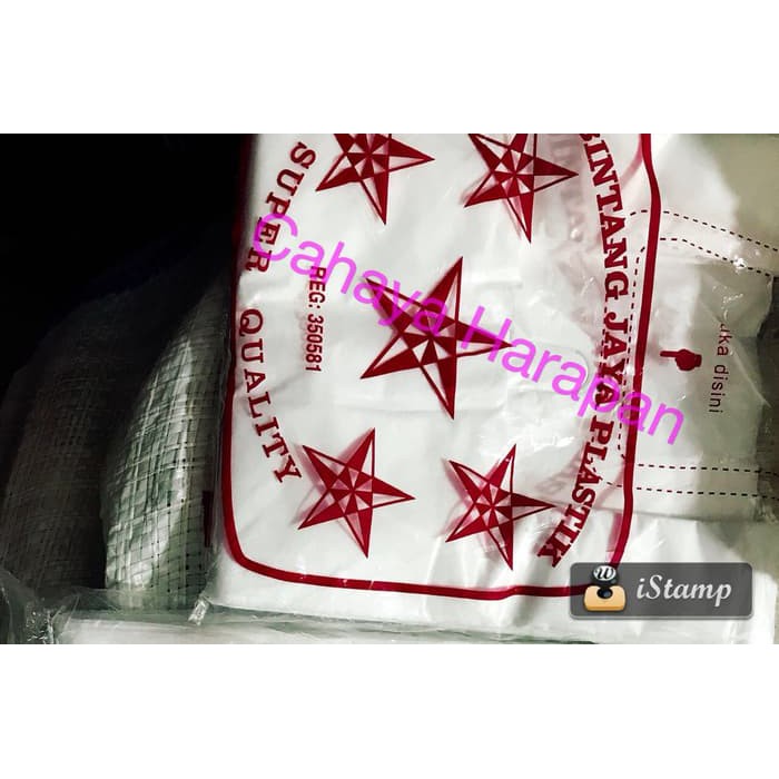 Cuci Gudang Isi 10 Pack Kantong Plastik Bintang Kecil - Kresek Putih Susu Uk 15 - Plastik Laundry oajBjFz5QoZb