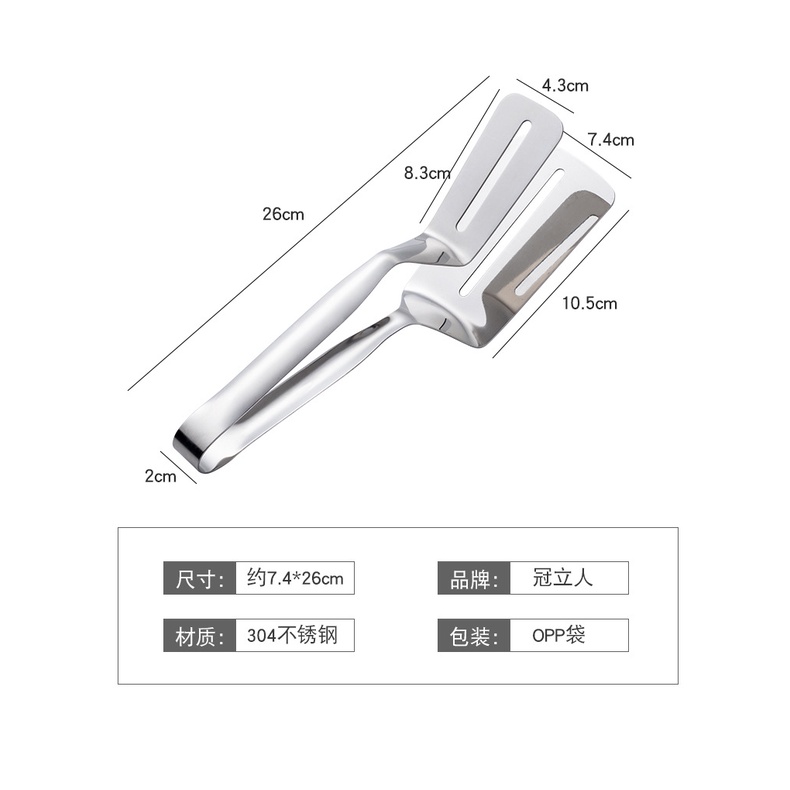 Pencapit Stainless Steel BBQ Capitan Gorengan Capitan Daging Steak dan Ikan Penjepit Serbaguna