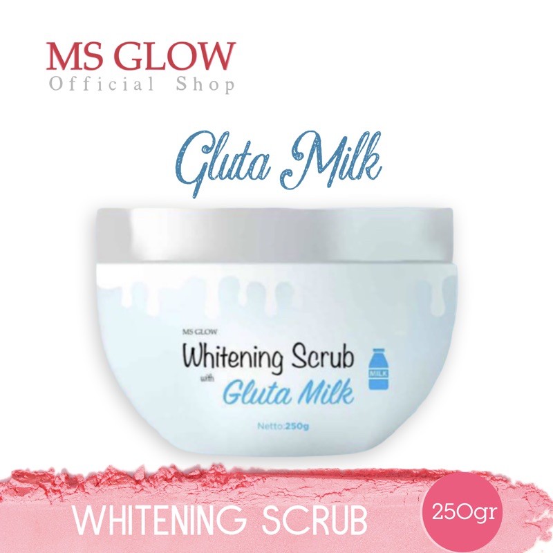 MS glow gluta whitening body Soap & Scrub-Scrub milk