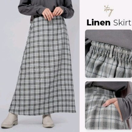 Jstory Skirt Rok Linen