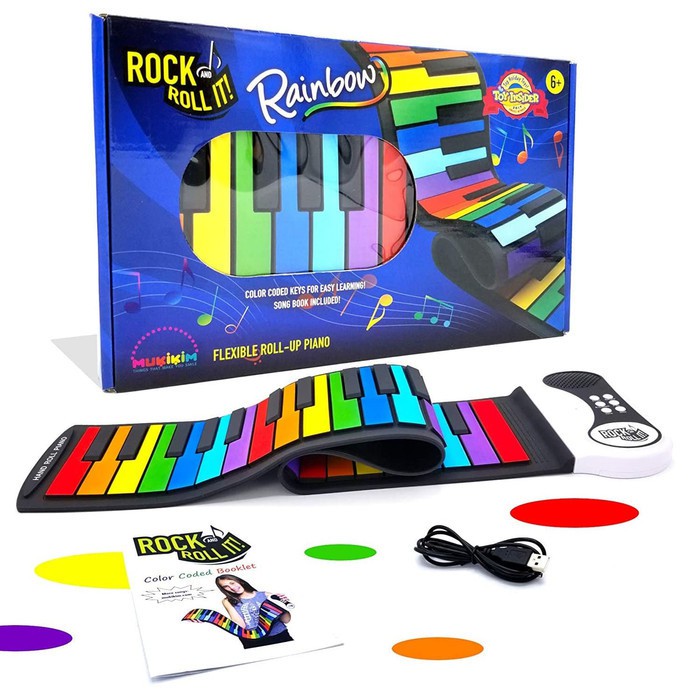 Piano Olike Hand Roll Piano Portable Mainan Edukasi Anak