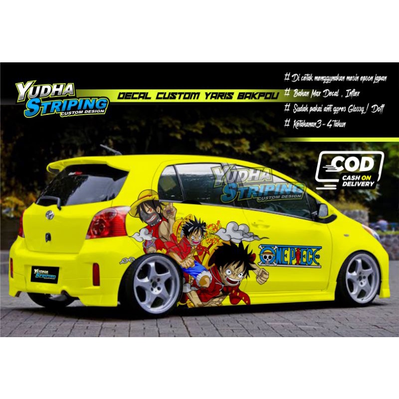 STICKER VARIASI TOYOTA YARIS, CAYLA, AYLA, JAZZ, BRIO, SIGRA, CAYLA, DLL