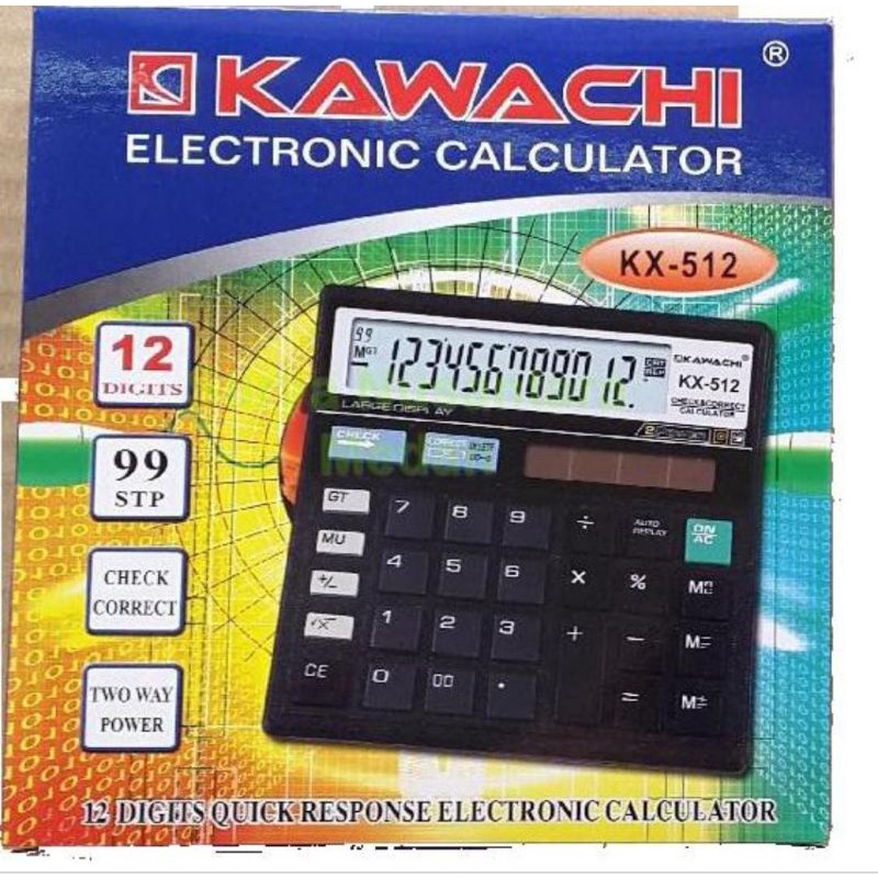 

Kalkulator Kawachi 12 Digit Kx512
