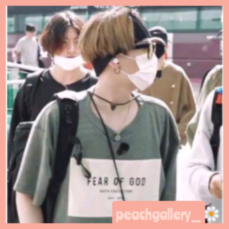 KAOS FEAR OF GOD Tshirt FOG BTS MIN SUGA YOONGI STYLE KIM NAMJOON RM FG