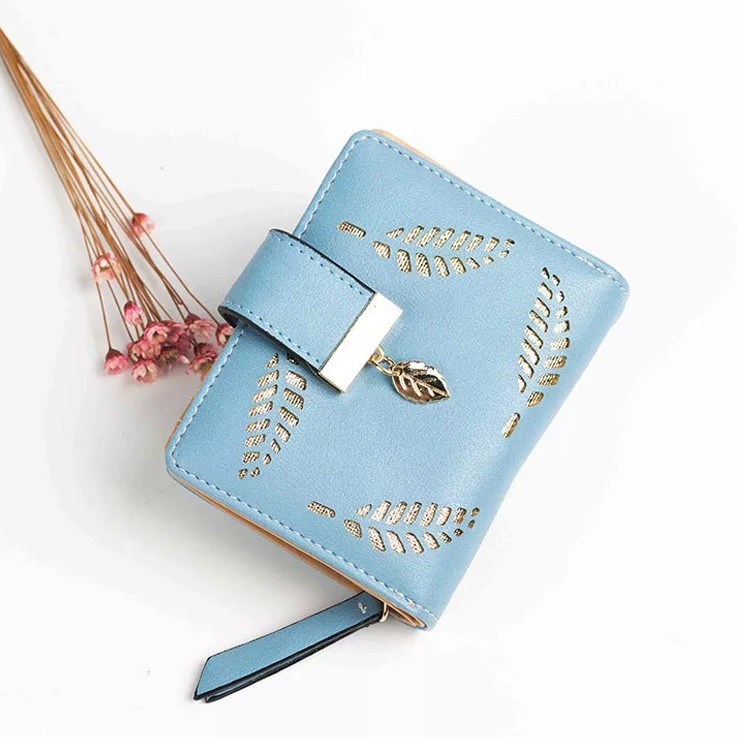 Charyatink - TERMURAH!! (COD) DOMPET LIPAT BERMOTIF BUNGA MINI FASHION WANITA
