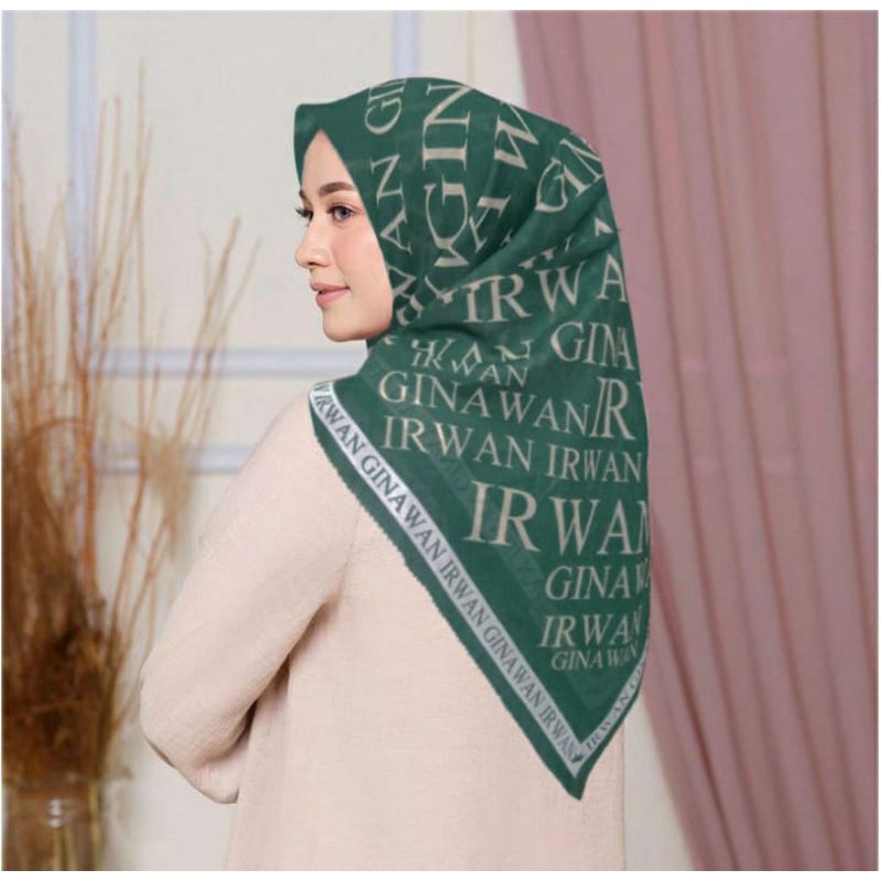 PROMO / EGA HIJAU / JILBAB VOAL PREMIUM / GROSIR HIJAB / HIJAB SEGI EMPAT / VOAL MOTIF PREMIUM / DEN