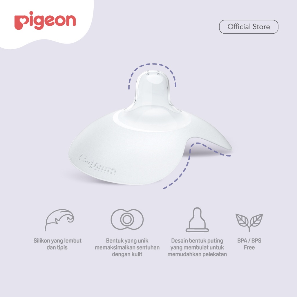 Pigeon Natural Feel Nipple Shield - Size 3 16-20mm - Pelindung puting - Penyambung Puting