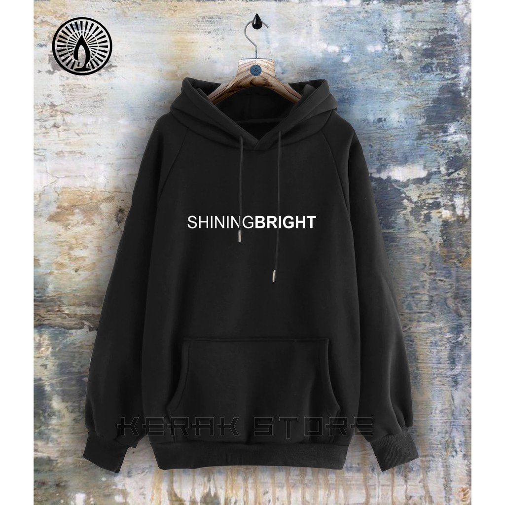 TERLARIS !! COD Jaket Sweater Hoodie Pria Distro SHININGBRIGHT Original Big Size Jumbo M - XXL