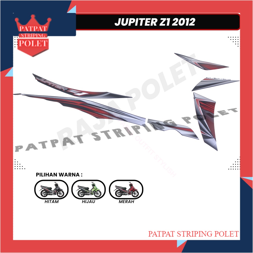 STRIPING STIKER POLET LIS LIST BODY ORI MOTOR JUPITER Z1 2012 (1SET)