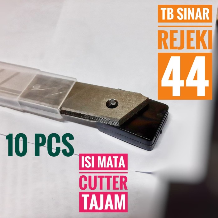 

Aman Isi Cutter Lebar 18 Mm Tajam Isi 10 Pcs Murah Meriah Murah