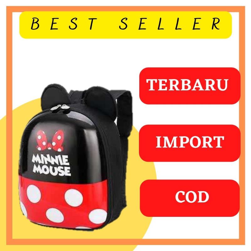 TERBARU LXFZQ Tas Ransel Sekolah Anak Backpack Model Disney - E-300 Wanita Cewe Tk Paud Sd michi mou