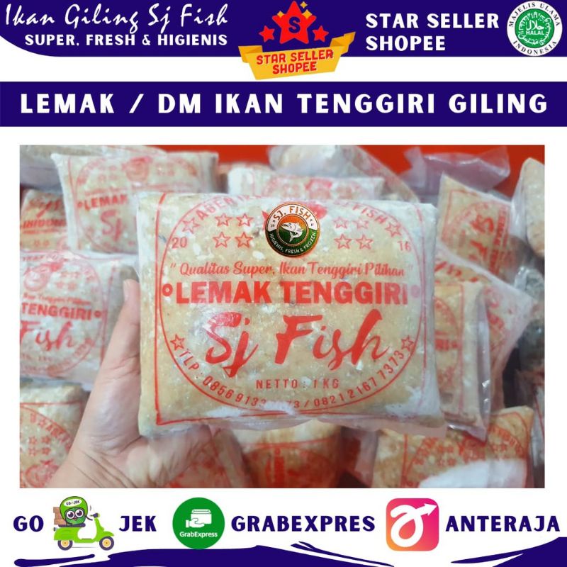 

LEMAK / DAGING MERAH IKAN TENGGIRI GILING 1 KG