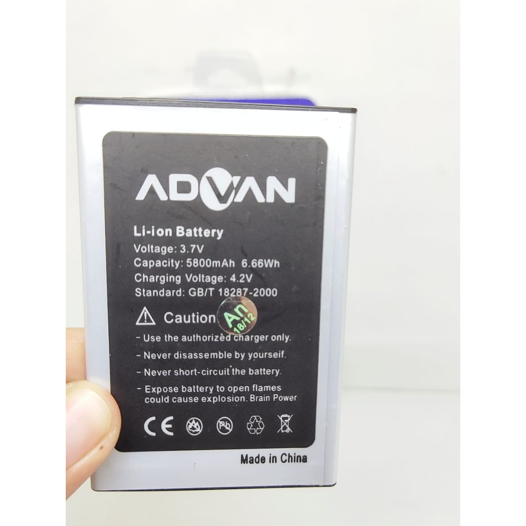 Baterai Advan S5E 4G Batre ORIGINAL 99% Battery 2 IC 2200mAh