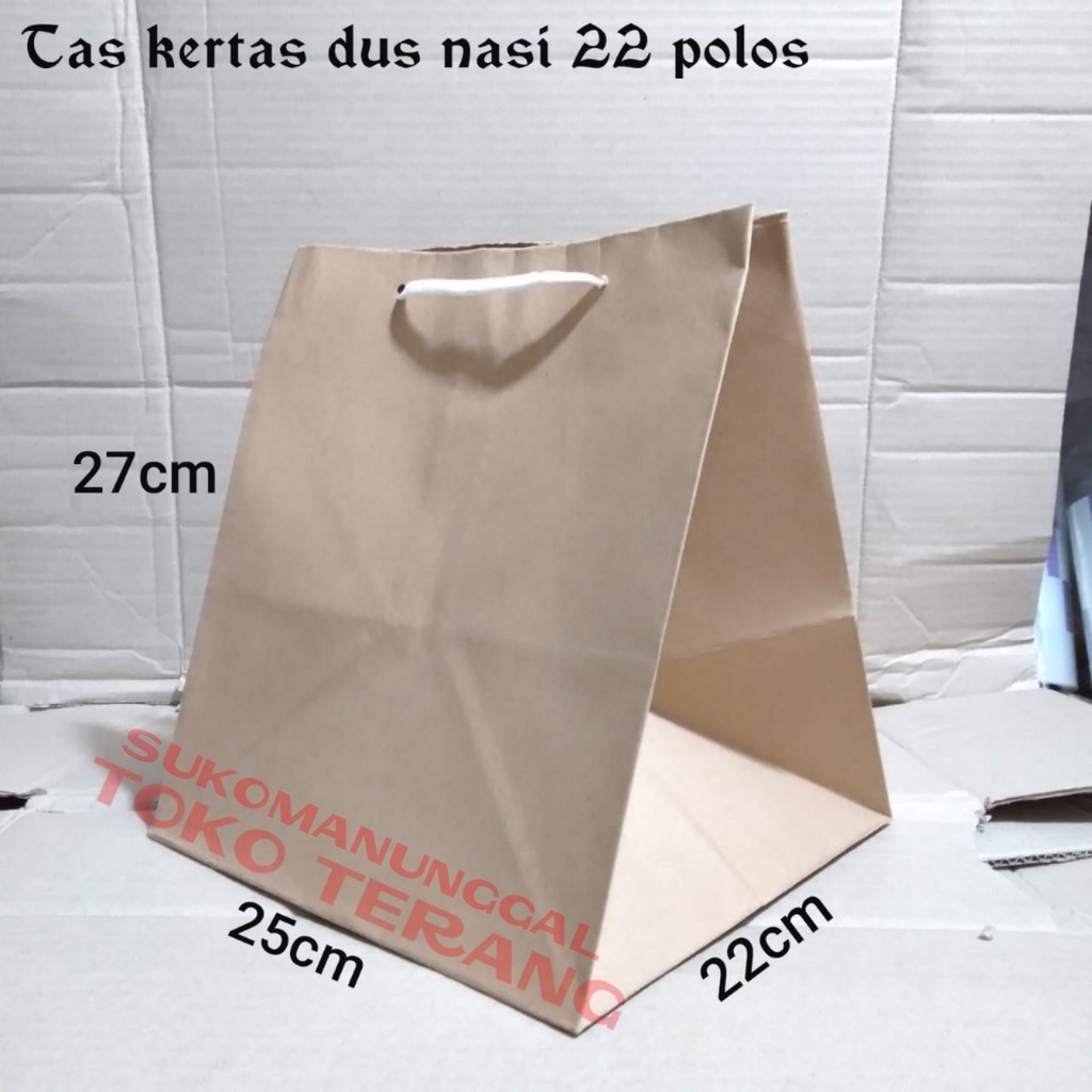 

Isi 12pc Paperbag dos nasi 22 polos lusinan / tas kertas motif batik 22 x 22 / tas kertas batik / SMJ
