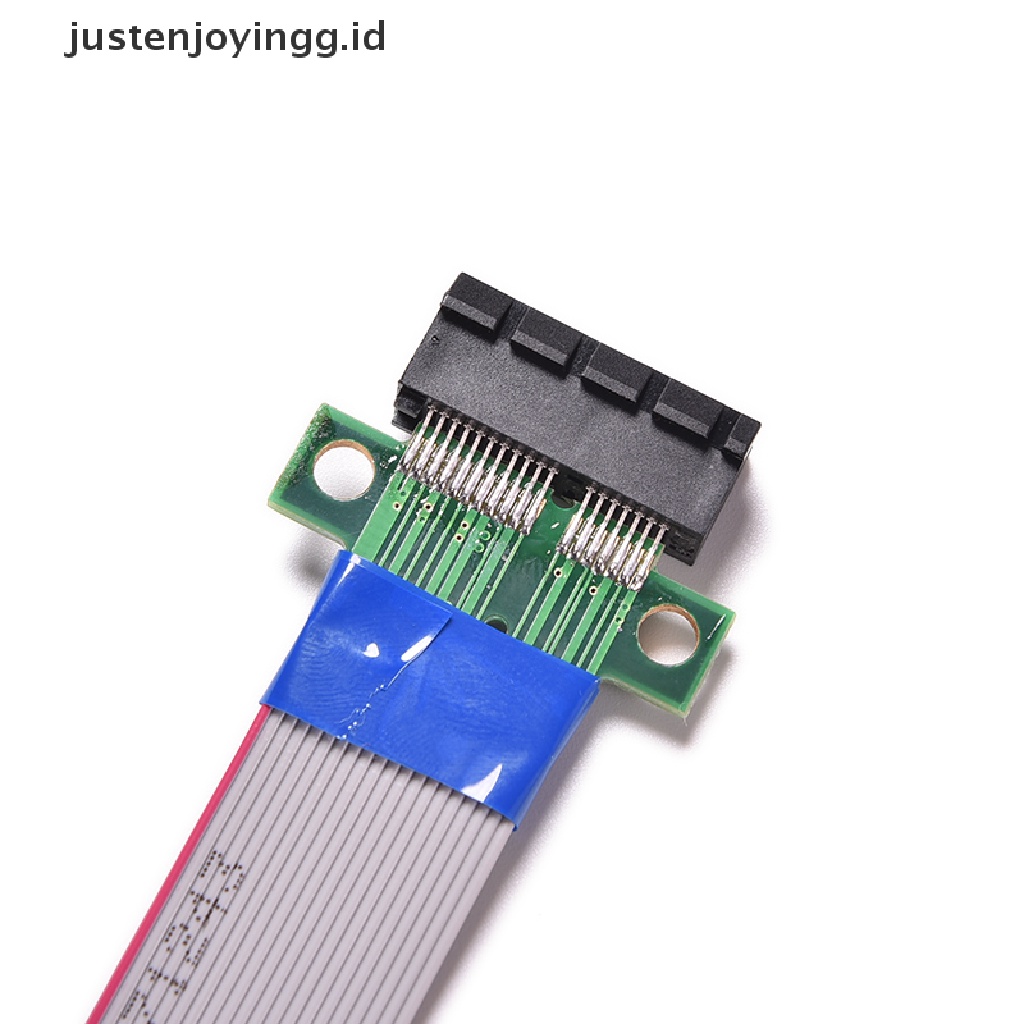 // justenjoyingg.id // PCI-E Express 1X Slot Riser Card Adapter Extender Extension Ribbon Flex Cable ~