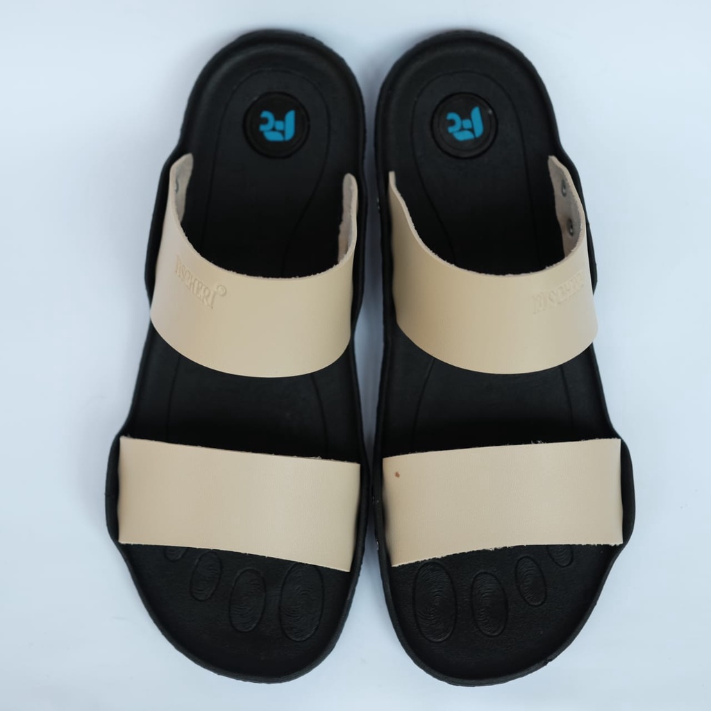 sandal selop kulit pria/wanita new tres  Premium High Quality Kasual