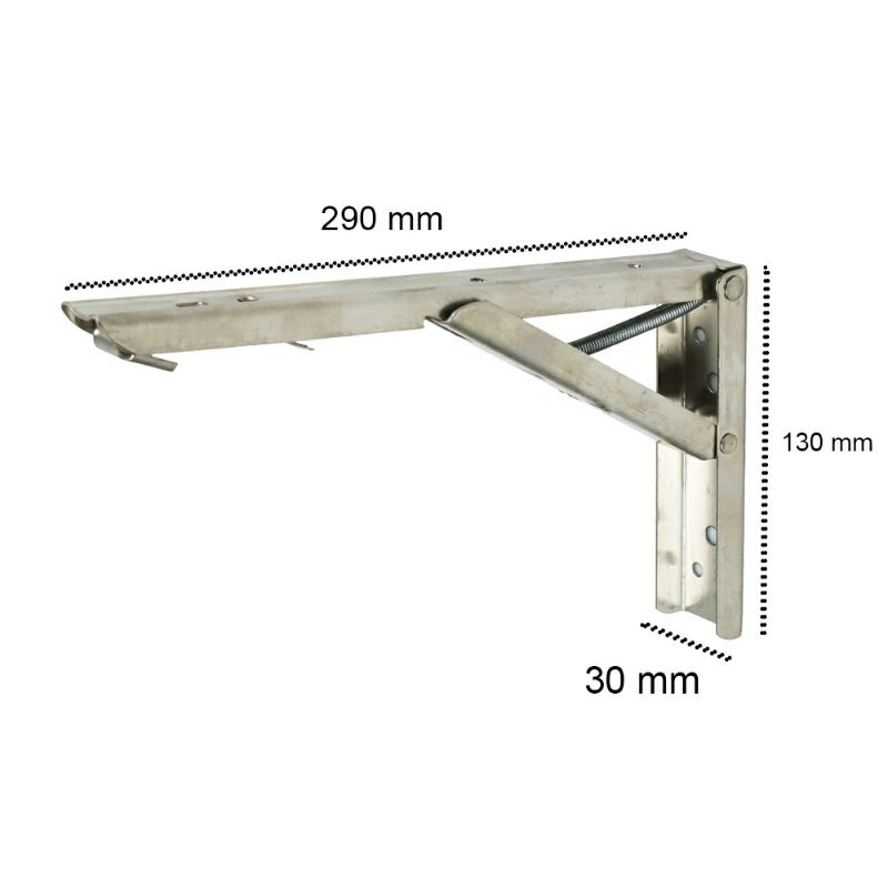 Xida Bracket Engsel Siku Folding Stainless Steel TaffWare 2Pcs Jm006