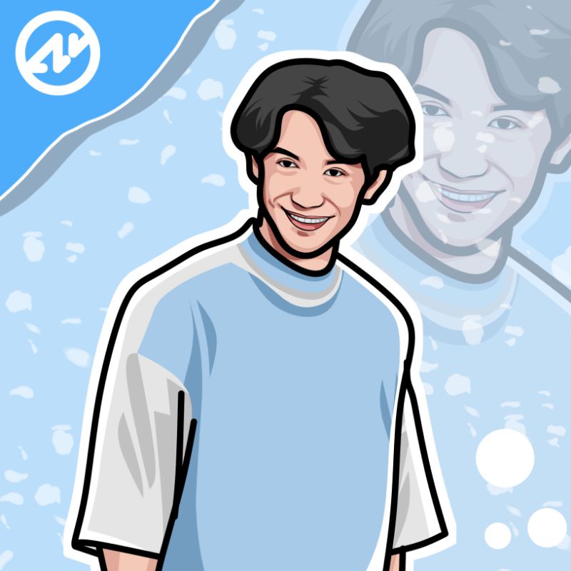 ilustrasi wajah/vektor wajah kartun/karikatur/desain ilustrasi