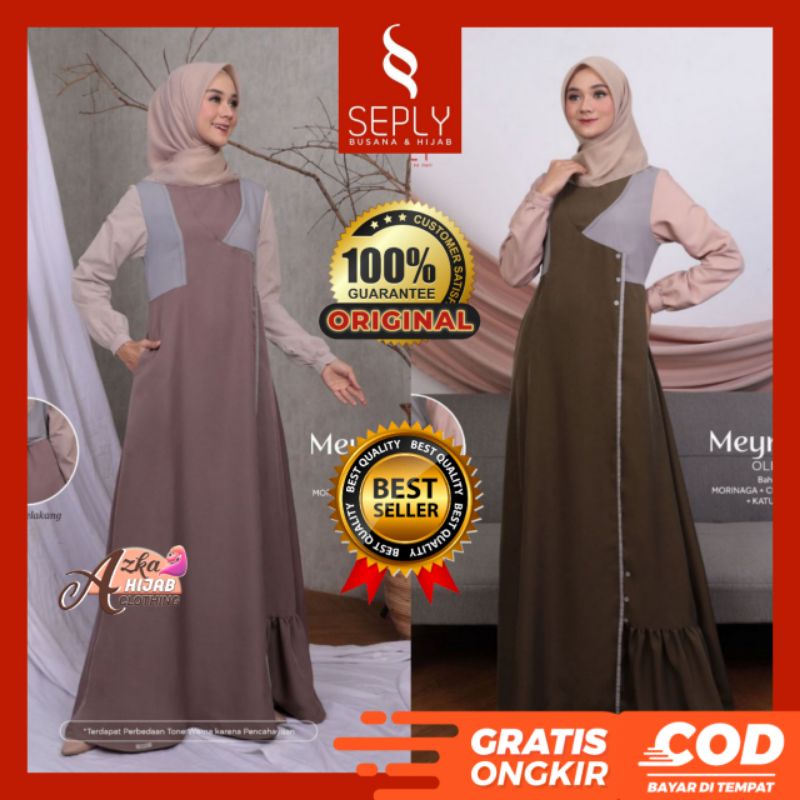 MEYRA 95 GAMIS TERBARU SEPLY ORIGINAL GAMIS BRANDED / BAJU GAMIS TERBARU 2022 / GAMIS SIMPLE ELEGAN 