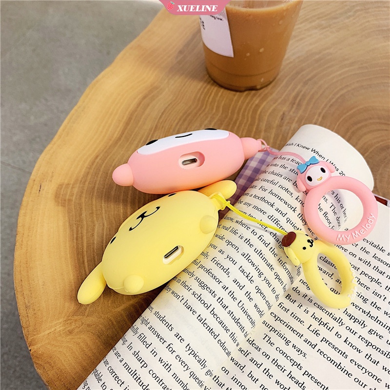 Soft Case Silikon Earphone Bluetooth Motif Sanrio Cullomi Pom Purin Untuk AirPods 1 2 3 pro