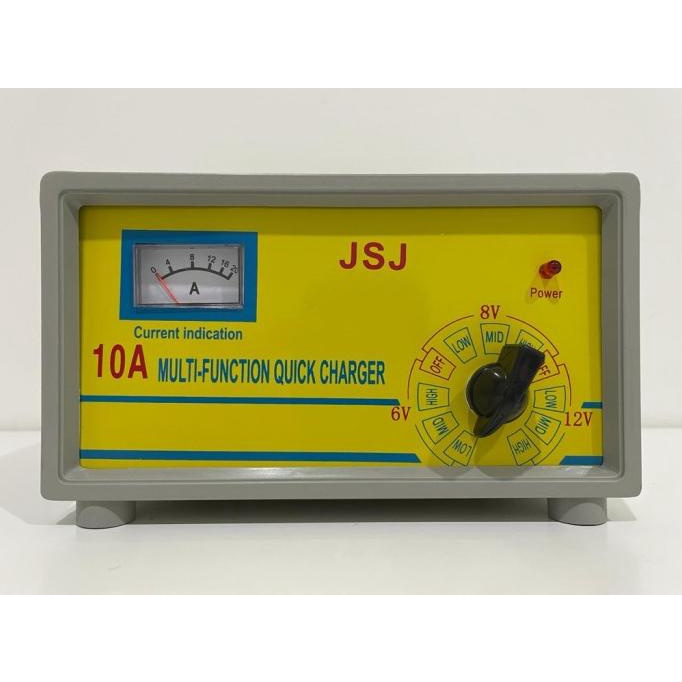 Charger Aki Otomatis 6V-12V 10A / Charger Aki Motor Mobil 10 Ampere